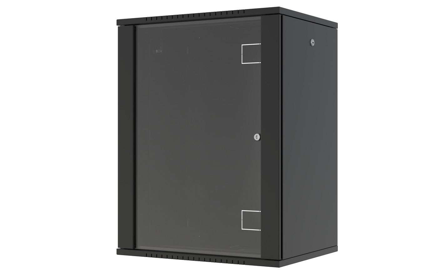 Lanview RWF16U45BL rack cabinet 16U Wall mounted rack Black