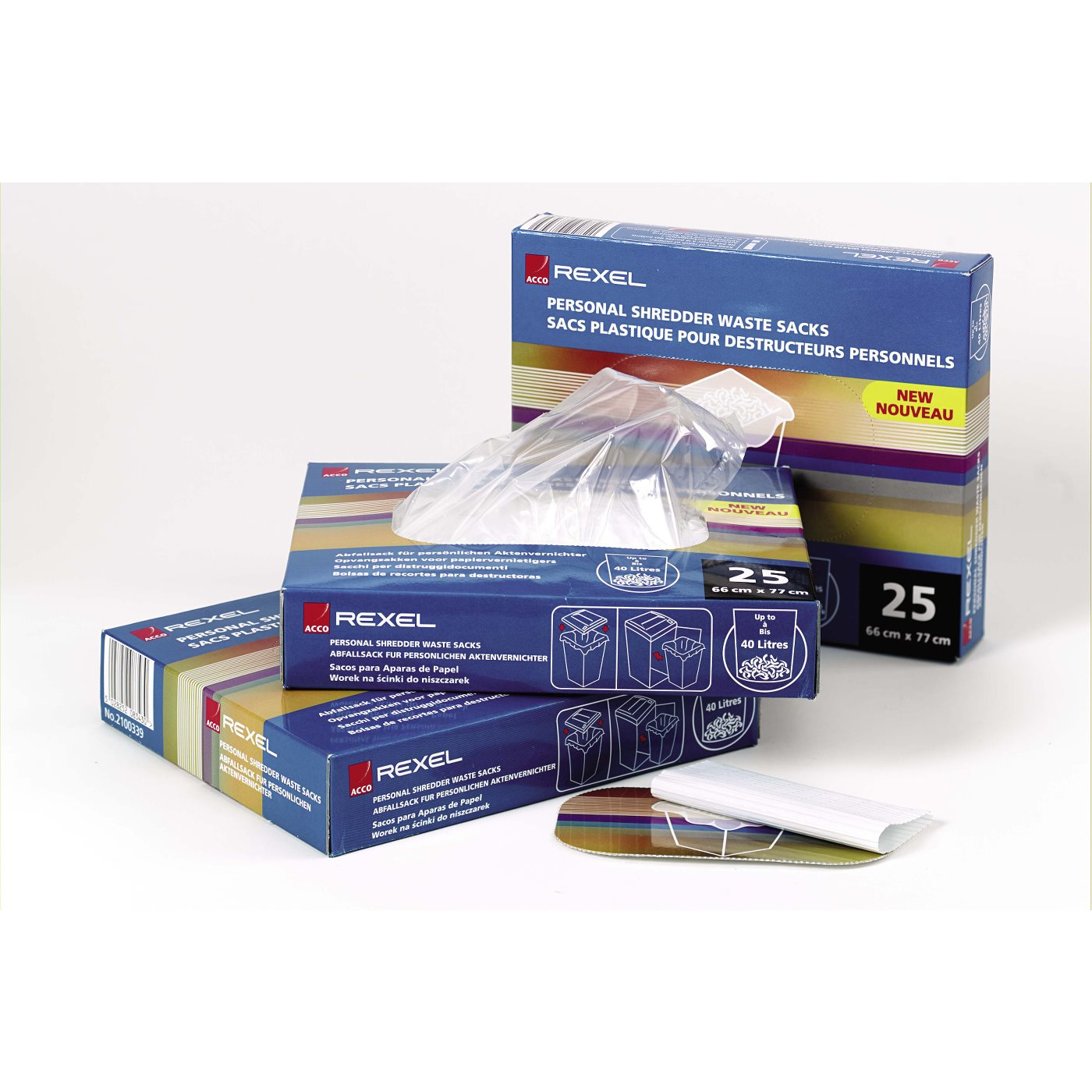 Rexel Bolsas de plástico para destructoras AS3000 (100)