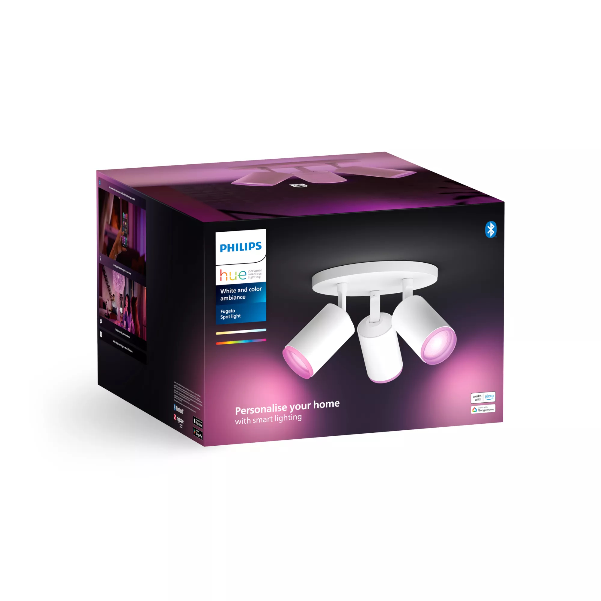 Philips by Signify Philips Hue White and colour ambience Fugato triple spotlight – image 5