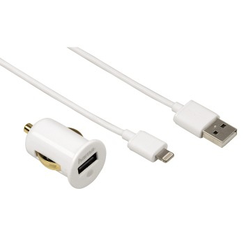 Hama 00119422 mobile device charger Mobile phone, MP3, MP4, Tablet White Cigar lighter, USB Auto