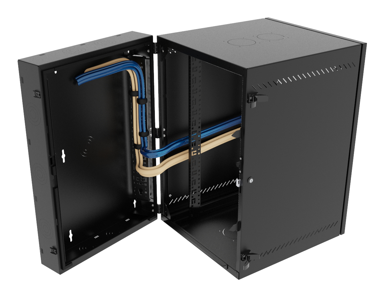 Vertiv VR Rack GL36WMCMP-B-SC-00-CM rack cabinet 19U Wall mounted rack Black – image 4