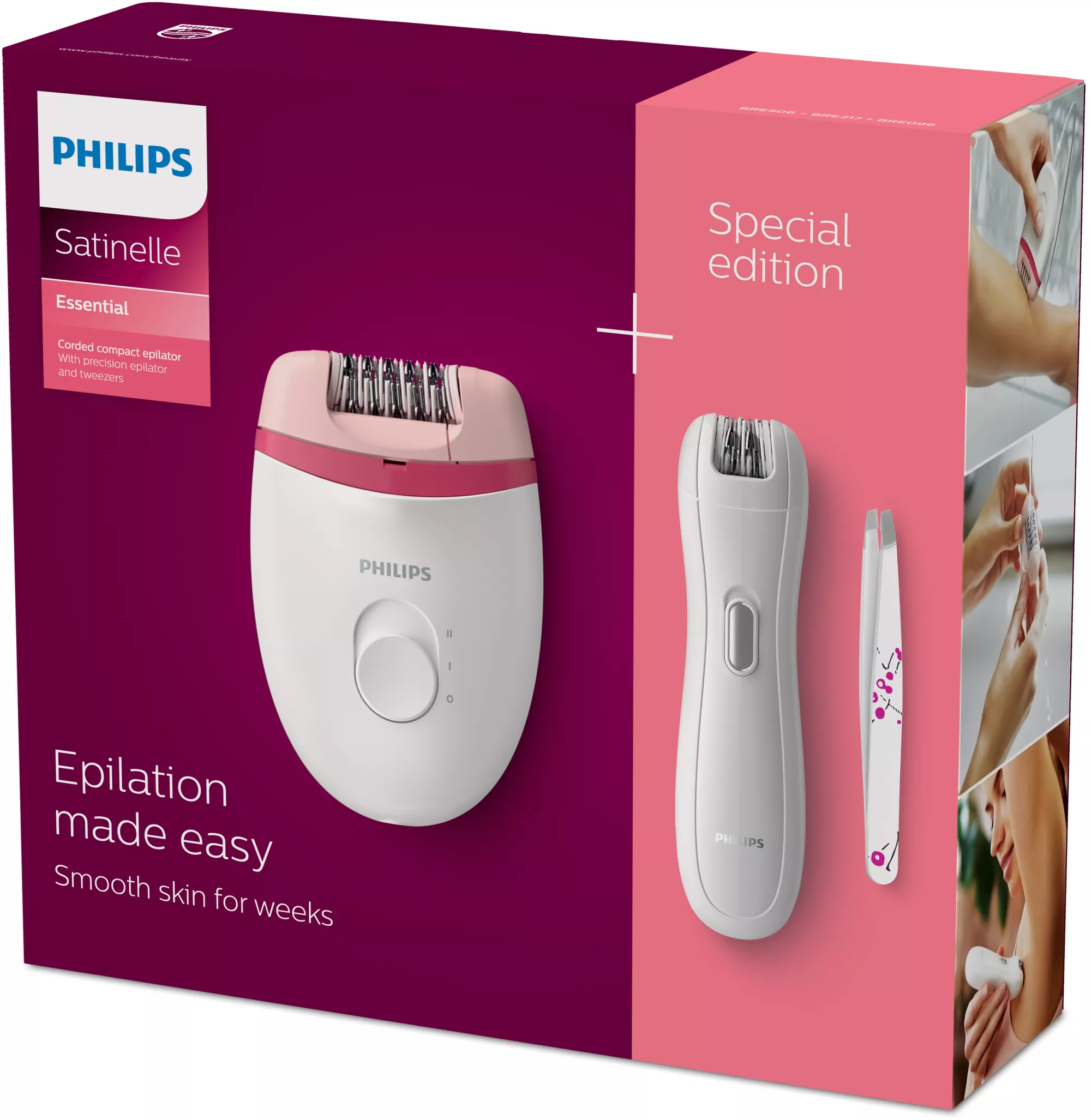 Philips Satinelle Essential BRP506/00 Corded compact epilator – image 2