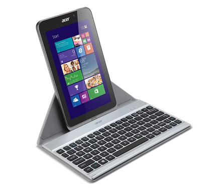 Acer NP.KBD1A.008 mobile device keyboard QWERTY Bluetooth Black, Silver – image 5
