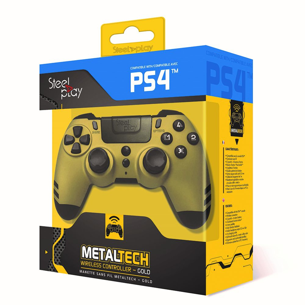 Steelplay JVAPS400116 Gaming Controller Black, Gold Gamepad Analogue / Digital PC, PlayStation 4, Playstation 3 – image 2