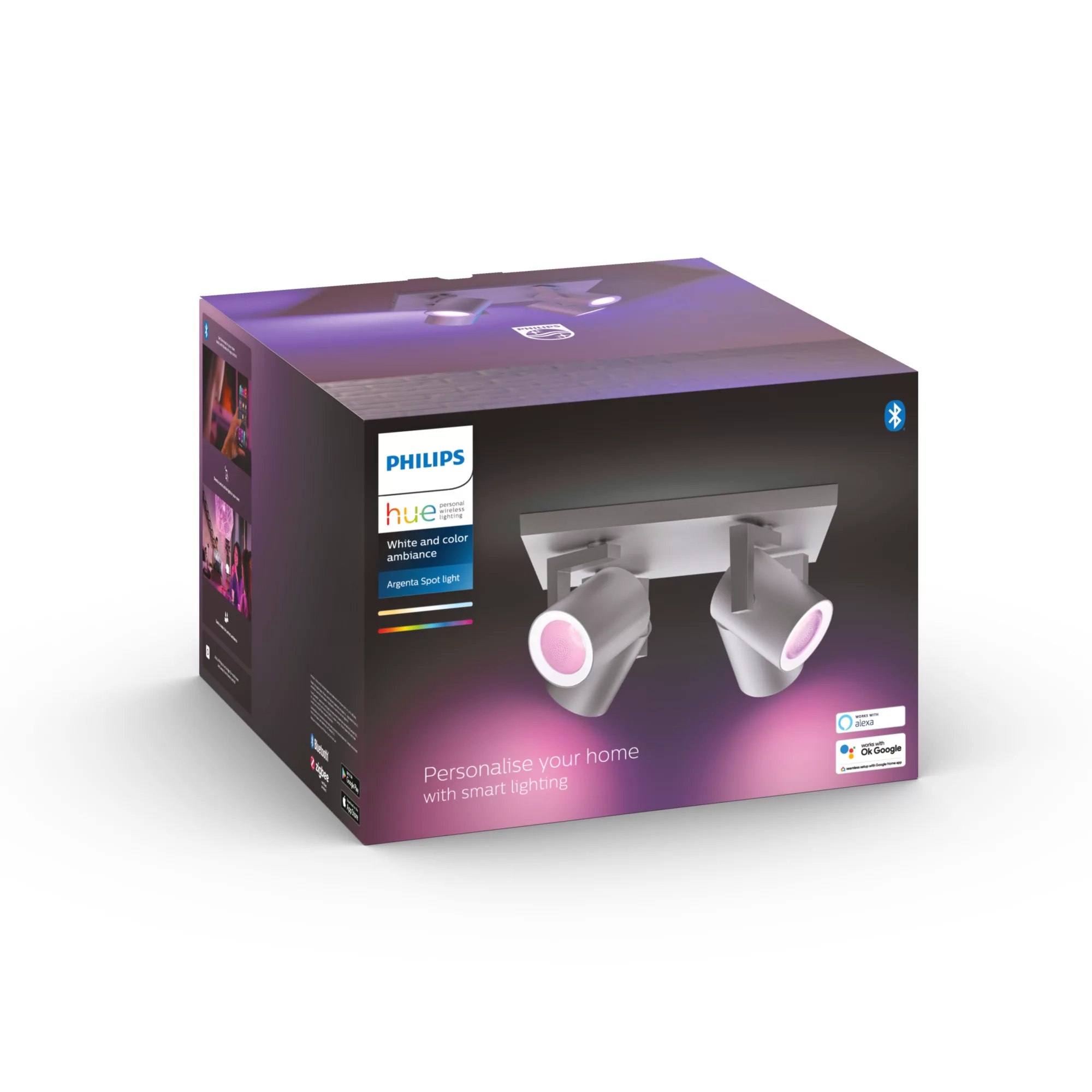 Philips by Signify Philips Hue White and colour ambience Argenta quadruple spotlight – image 5