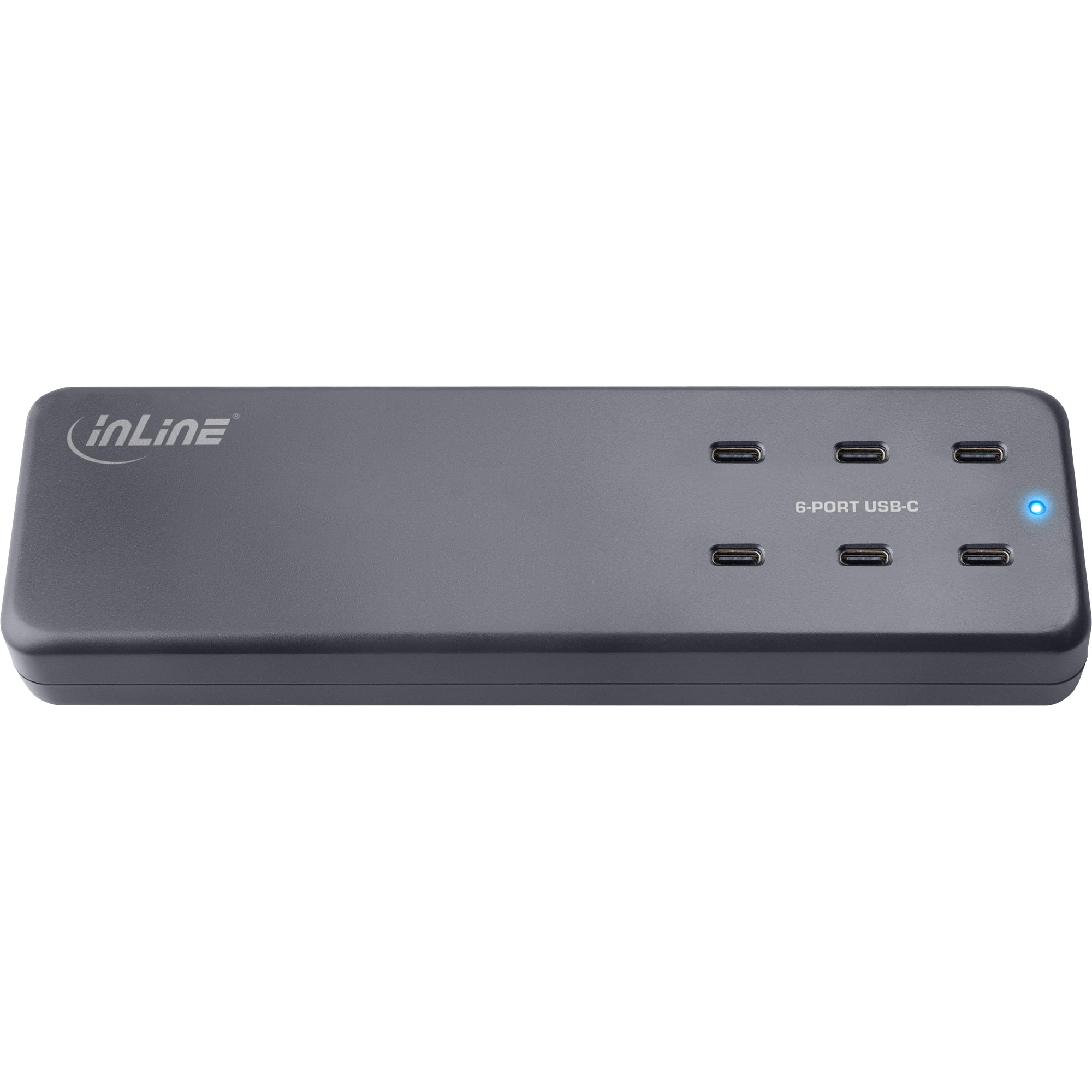 InLine Multiport power supply, charger, 6x USB-C, PD 3.0, GaN, black – image 2