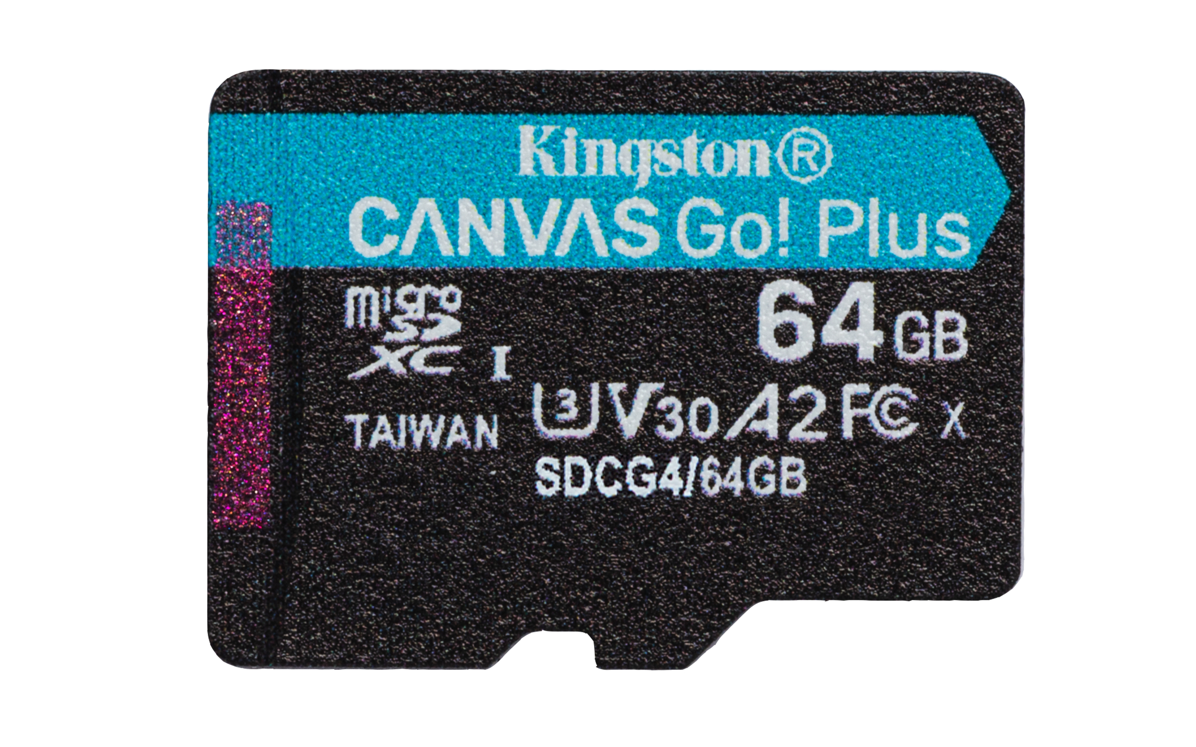Kingston Technology 64 GB microSDXC Canvas Go Plus Gen4 200R A2 U3 Confezione singola senza ADP