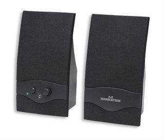Manhattan 160650 loudspeaker Black Wired