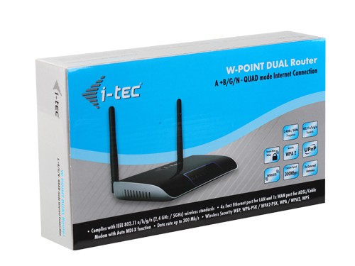 i-tec WPOINT-ABGN wireless router Fast Ethernet Black, Silver – image 3