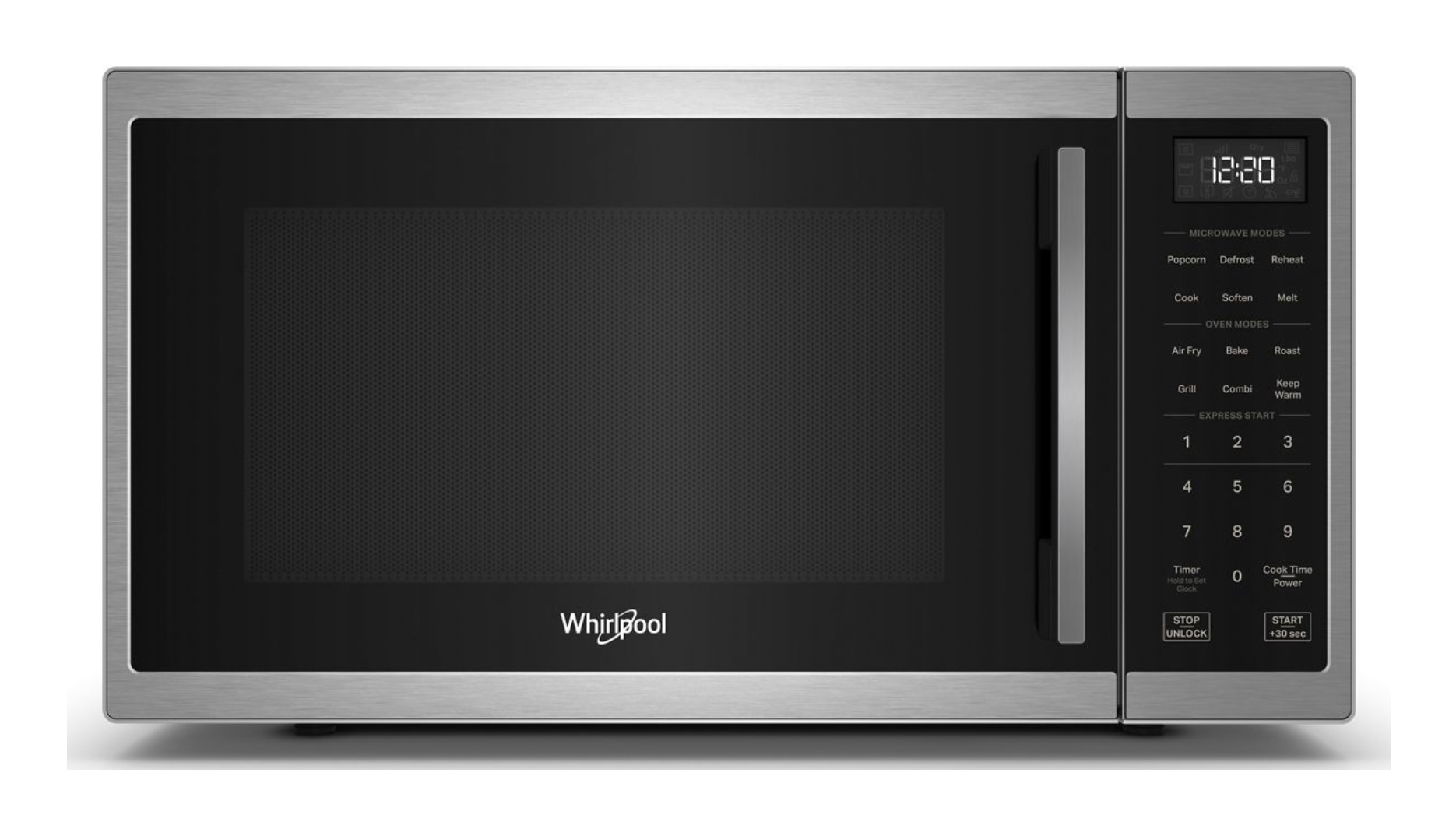 مايكروويف كومبي Whirlpool WMCS5522RS سعة 28.3 لتر بقوة 900 واط ستانلس ستيل