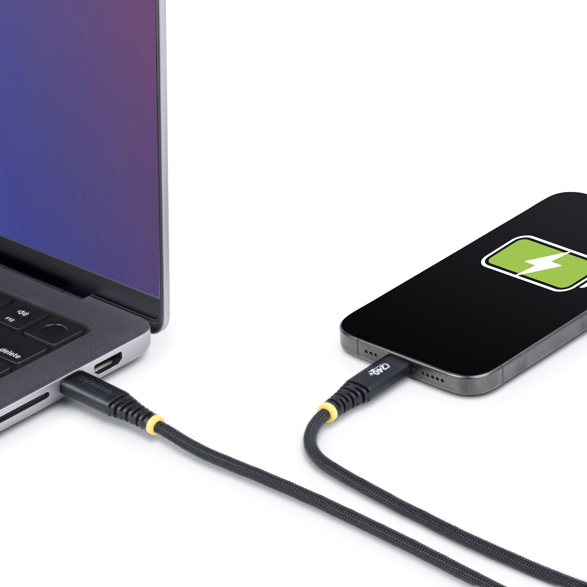 Resim StarTech.com S2CEPR6F-USB-CABLE 1.8m USB 2.0 USB-C - USB-C Kablosu - Siyah