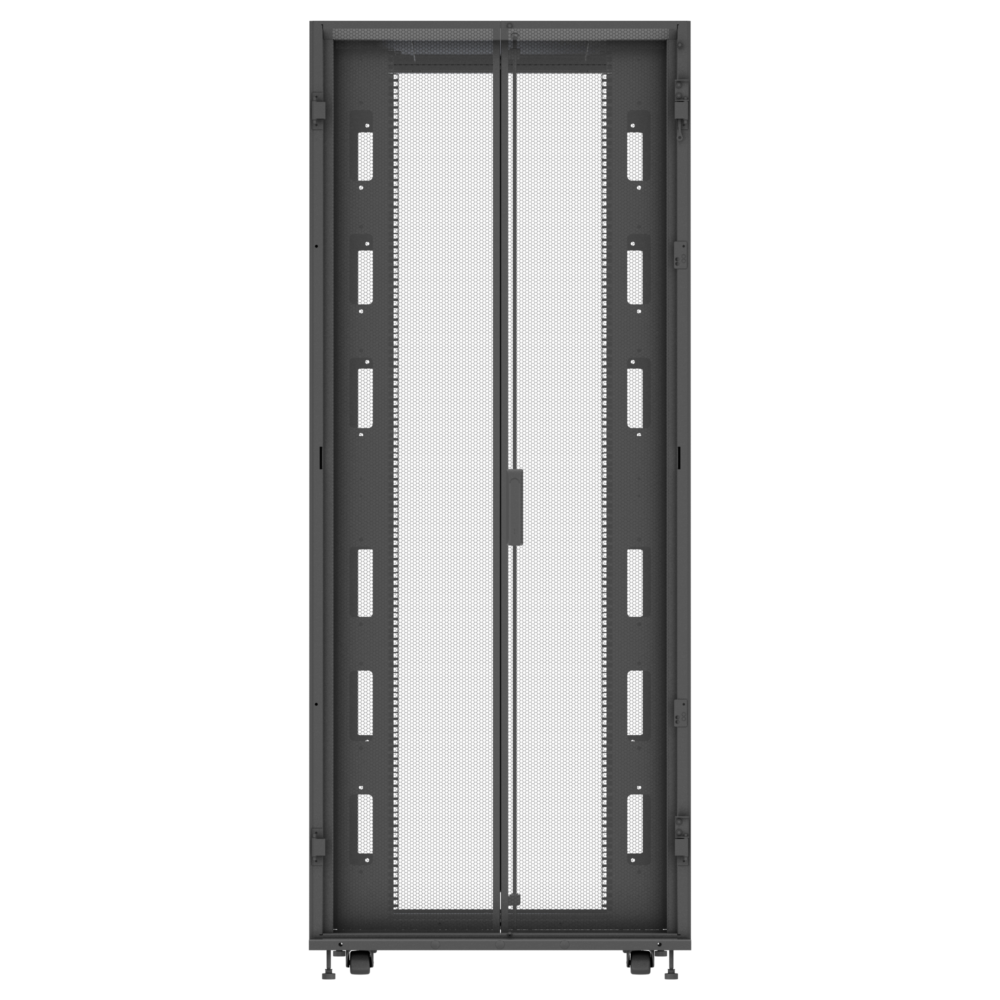 Vertiv VR3150 rack cabinet 42U Freestanding rack Black, Transparent – image 4