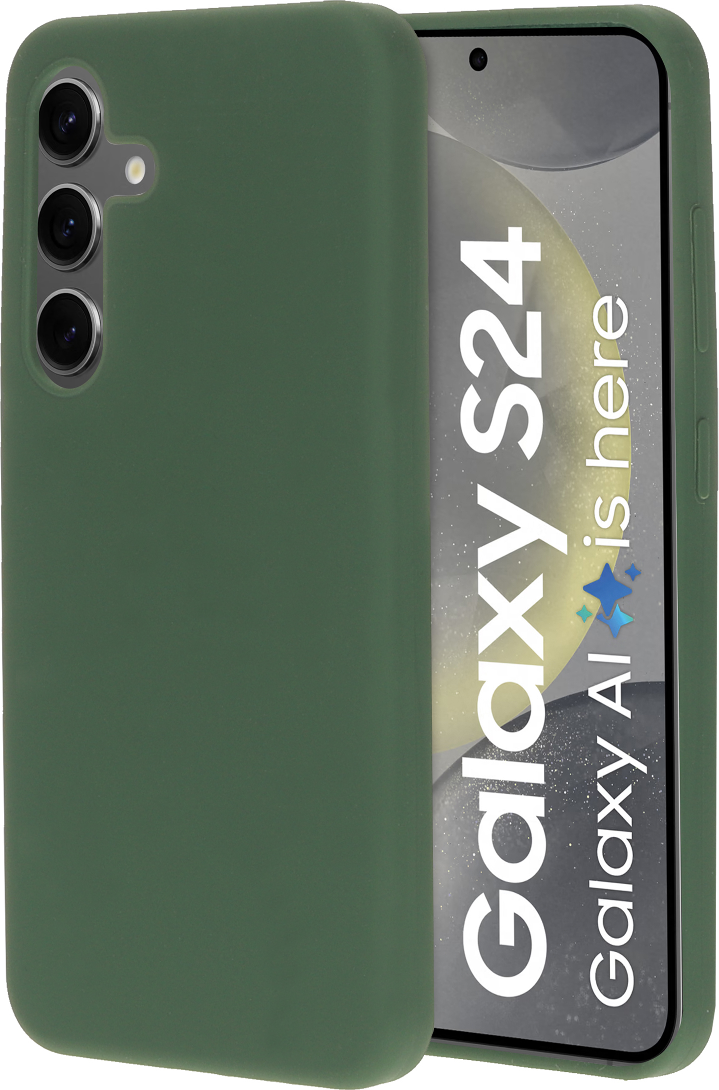 Mobiparts Silicone Cover Samsung Galaxy S24 Forest Green – image 1
