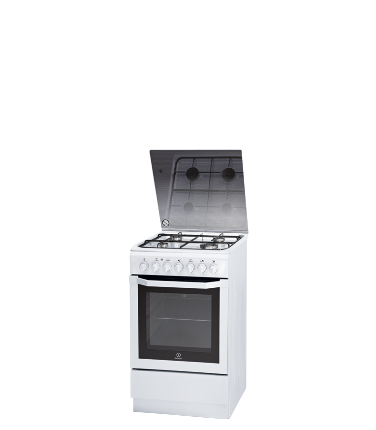 Indesit I5GS1G(W)/NL Freestanding cooker Electric Gas White