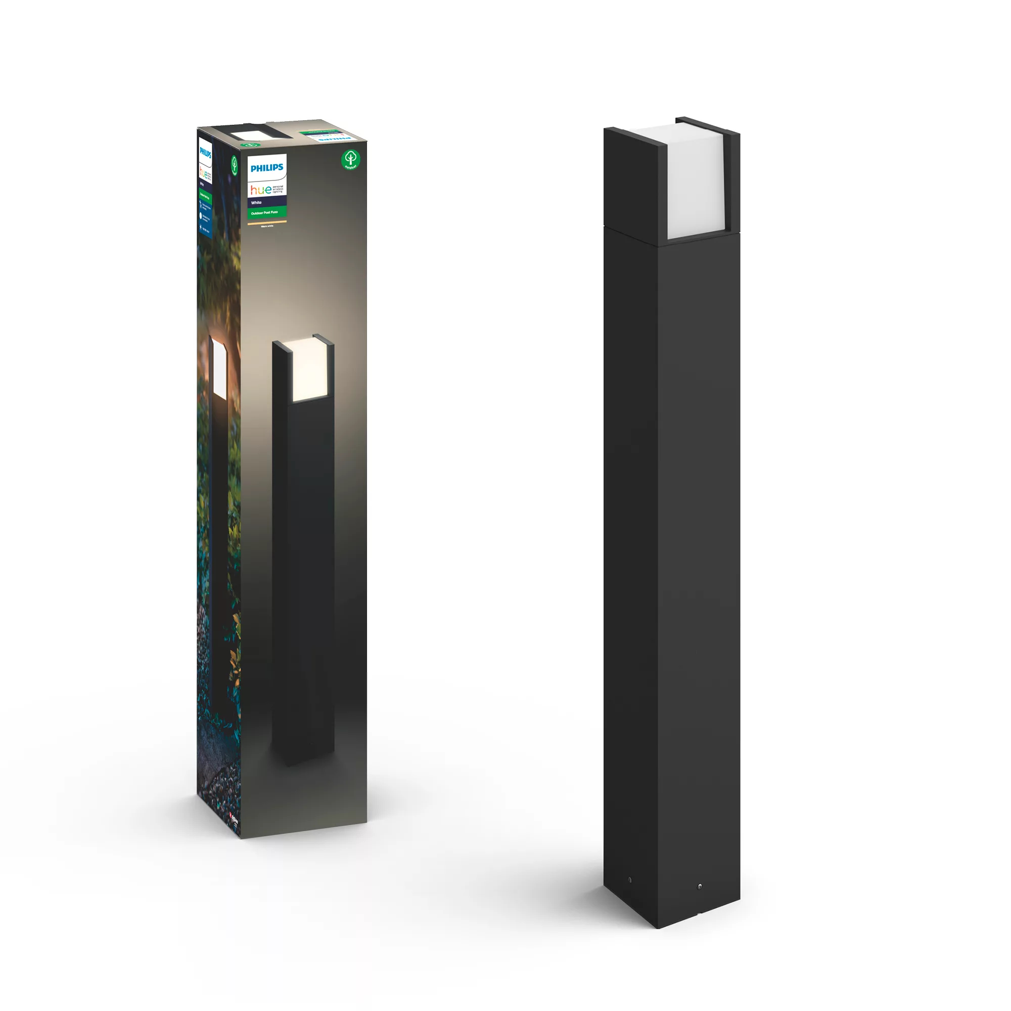Philips by Signify Philips Hue White Fuzo Outdoor Post Light 1744830P7 – image 1