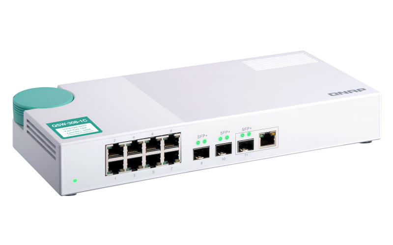 QNAP QSW-308-1C network switch Unmanaged Gigabit Ethernet (10/100/1000) White – image 8