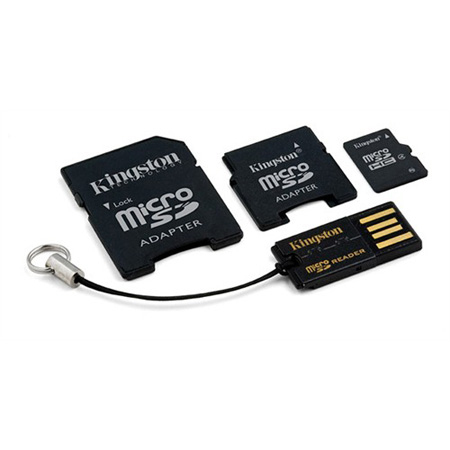 Kingston Technology 16GB Multi-Kit, microSDHC, 2 adapters