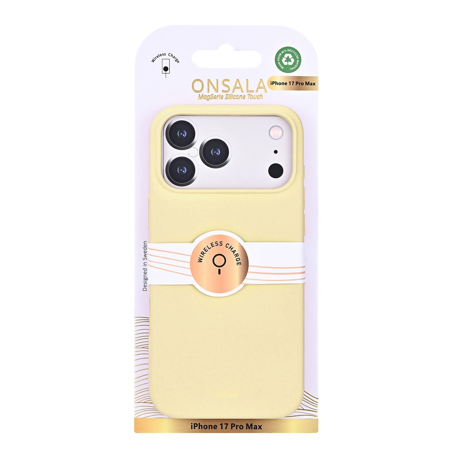 Onsala Phone Case with Silicone Feel Lemon - iPhone 17 Pro Max/18 Pro Max – image 2