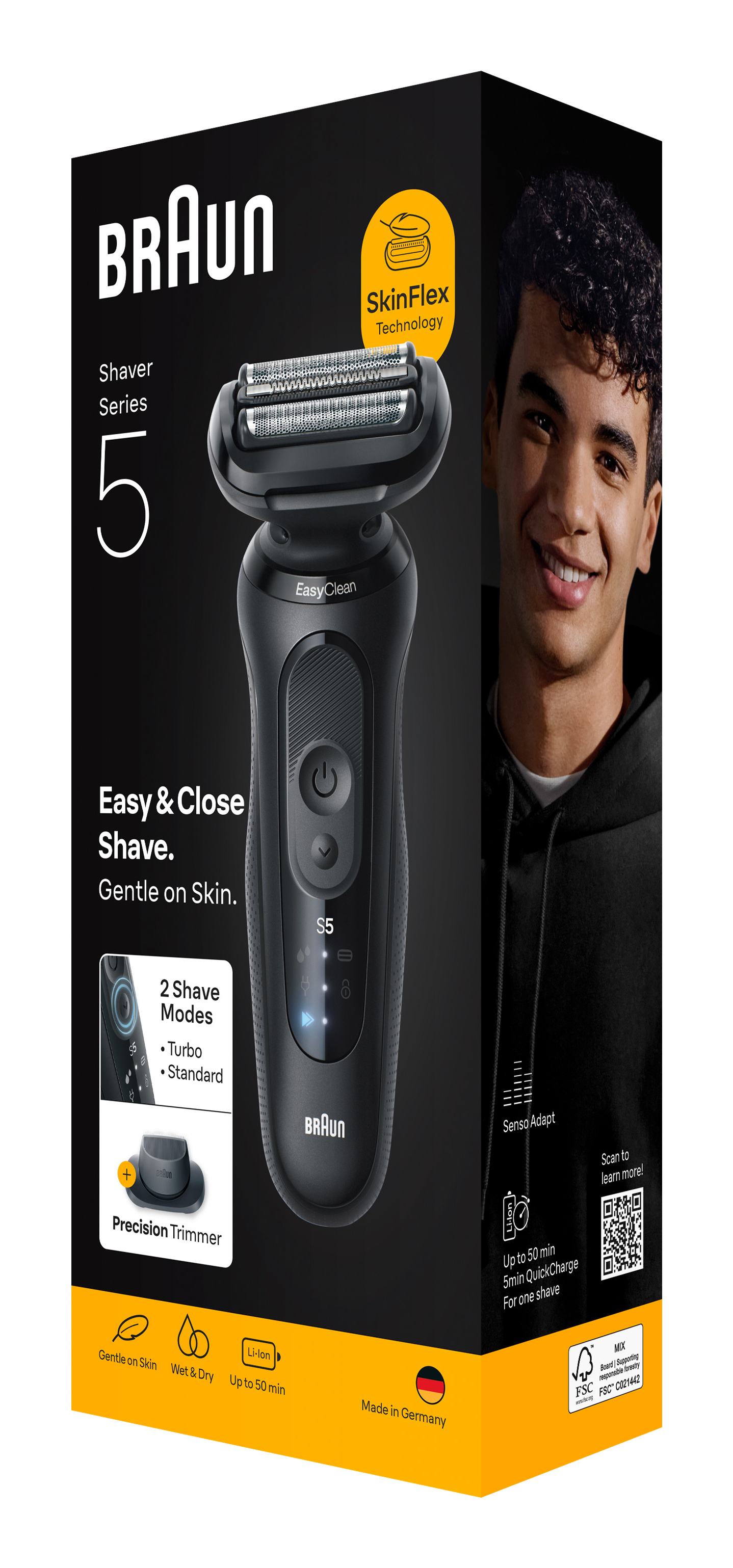 Braun Series 5 52-N1200S men's shaver Foil shaver Trimmer Black – image 7