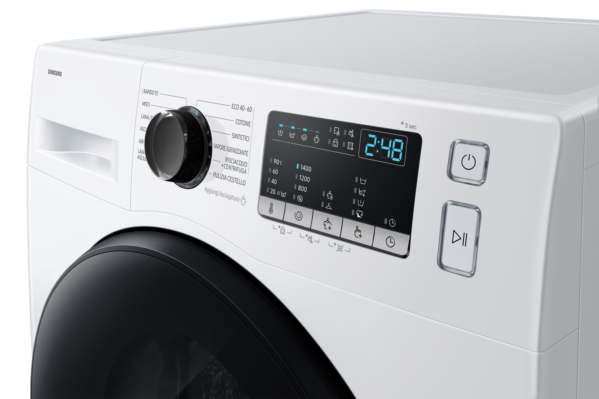Samsung WD80HG4U04BEET washer dryer Freestanding Front-load White – image 8
