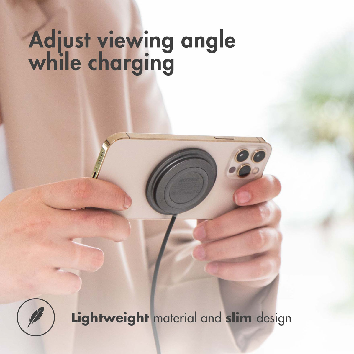 Accezz WIRELESSCHARGER50248001 mobile device charger Smartphone Black USB Wireless charging Indoor – image 8