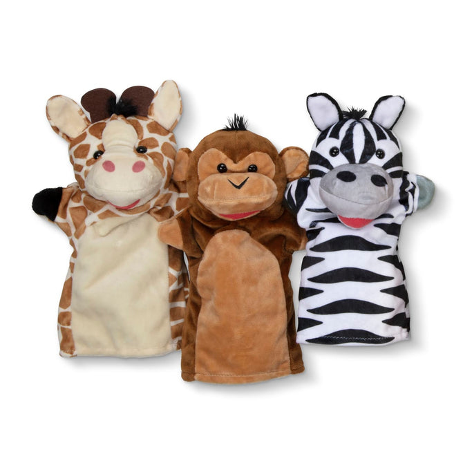 Resim Melissa & Doug Safari Buddies El Kuklası Seti (6 Adet)