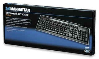 Manhattan 176415 keyboard Office USB Black – image 4
