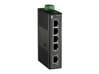 LevelOne 5 FE Unmanaged Switch -10 ~ 60C, DIN-rail