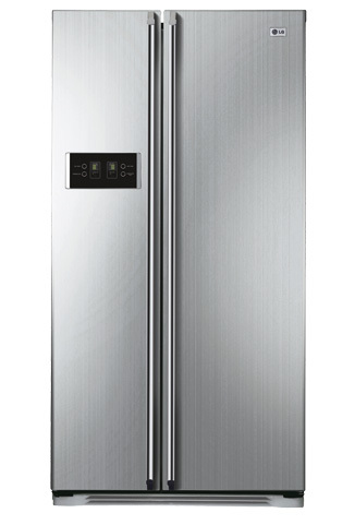 LG GW-B207FLQZ side-by-side refrigerator Freestanding Platinum