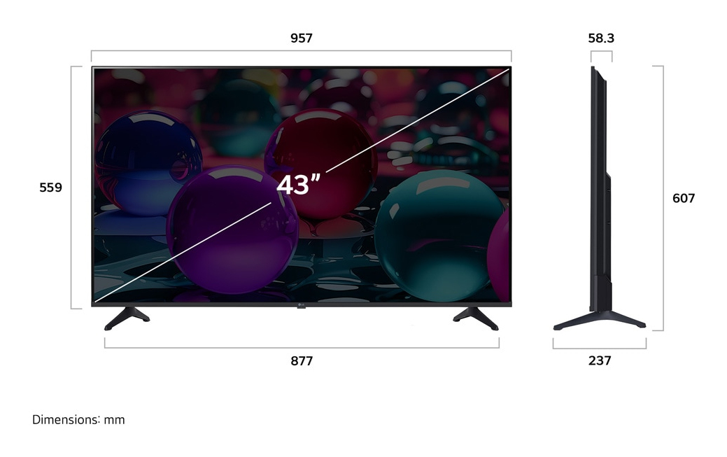 TV LG LED 43UA73003LA 43 4K Ultra HD Smart TV WiFi Dolby Audio — photo 6