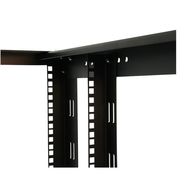 StarTech.com 12U 4 Post Server Equipment Open Frame Rack Cabinet w/ Adjustable Posts & Casters – image 2