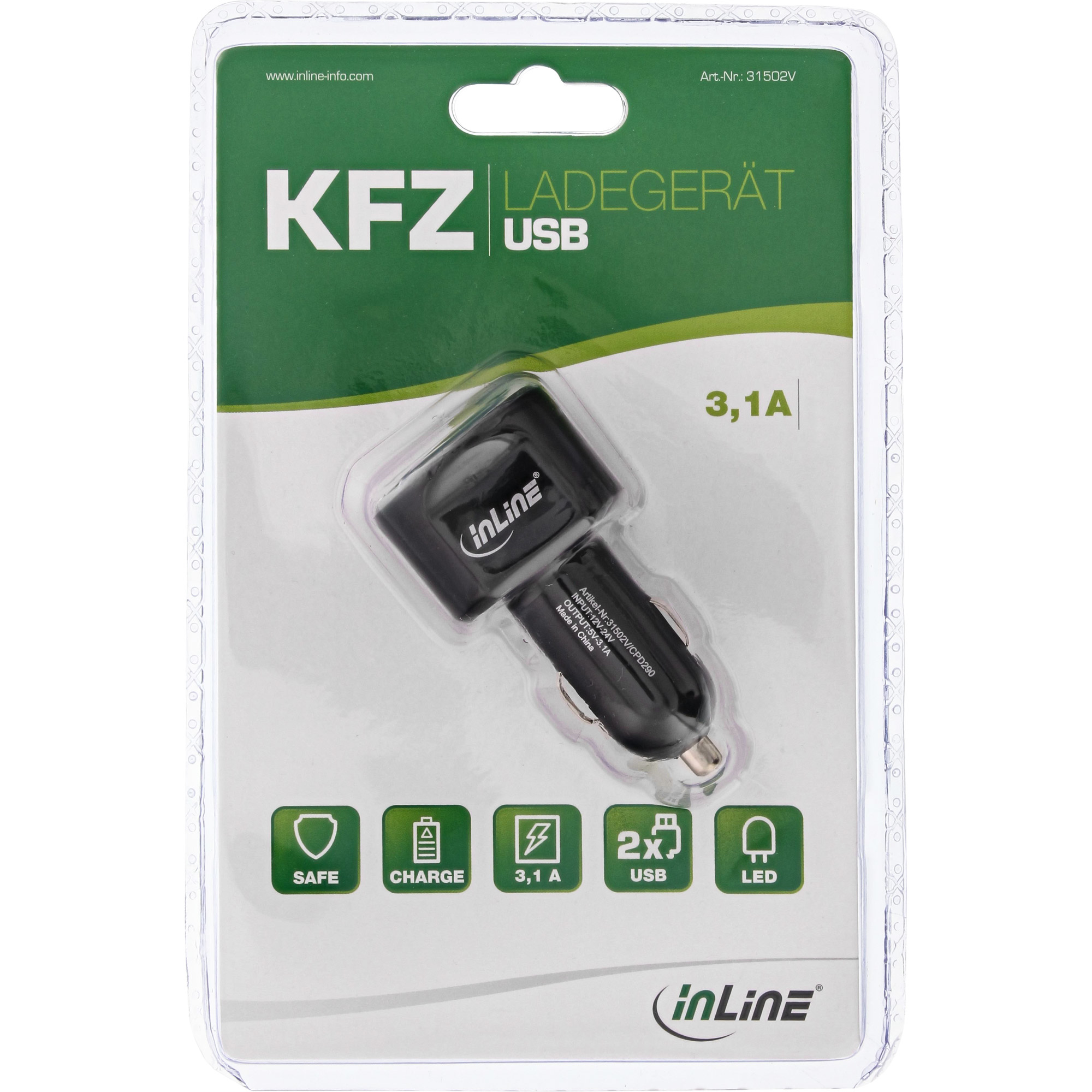 InLine USB Car Power Adapter 12 – image 3
