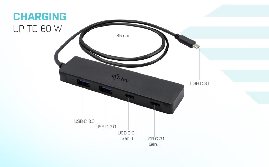 i-tec Metal USB-C HUB 2x USB 3.0 + 2x USB-C, with – image 7