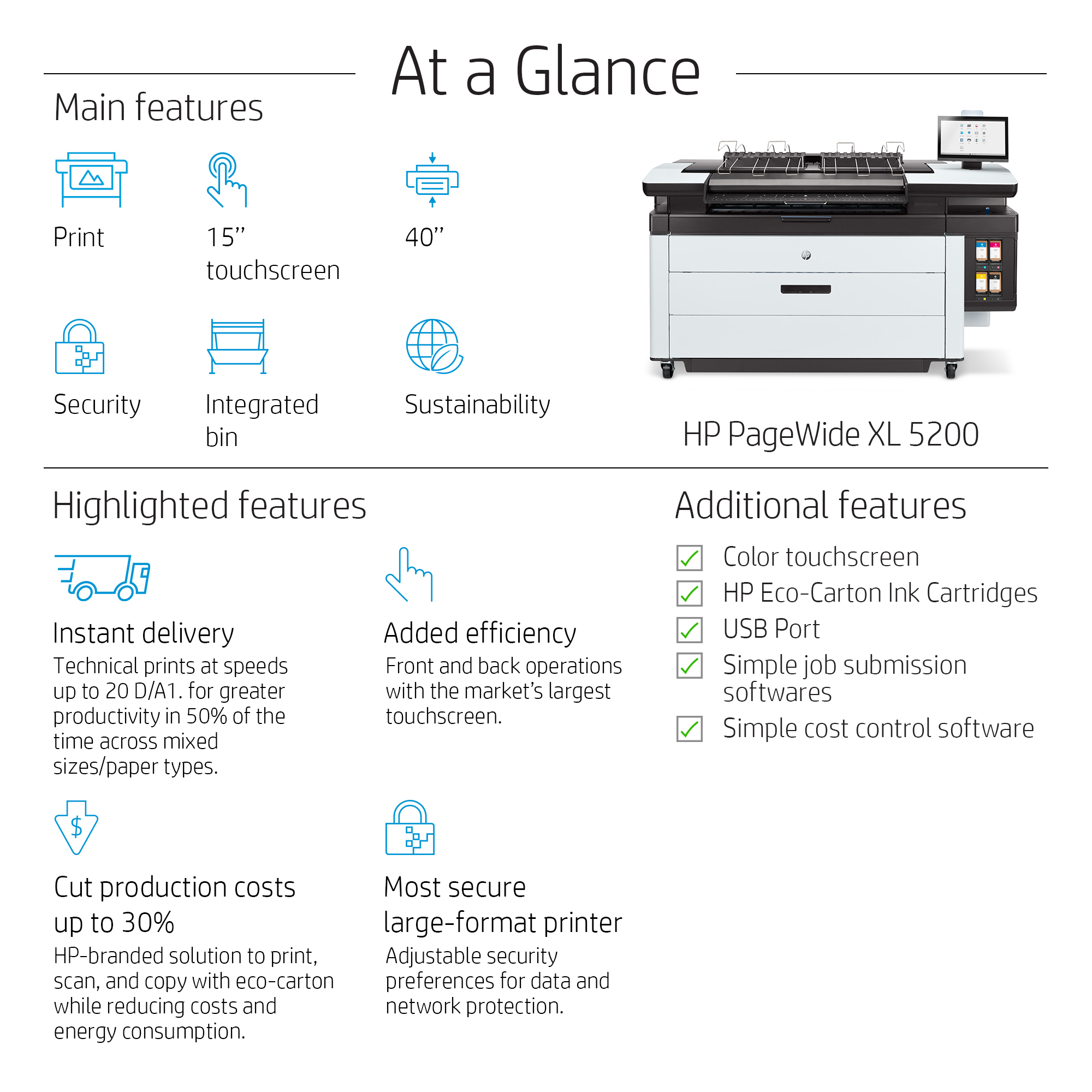 HP PageWide XL 5200 Printer – image 4
