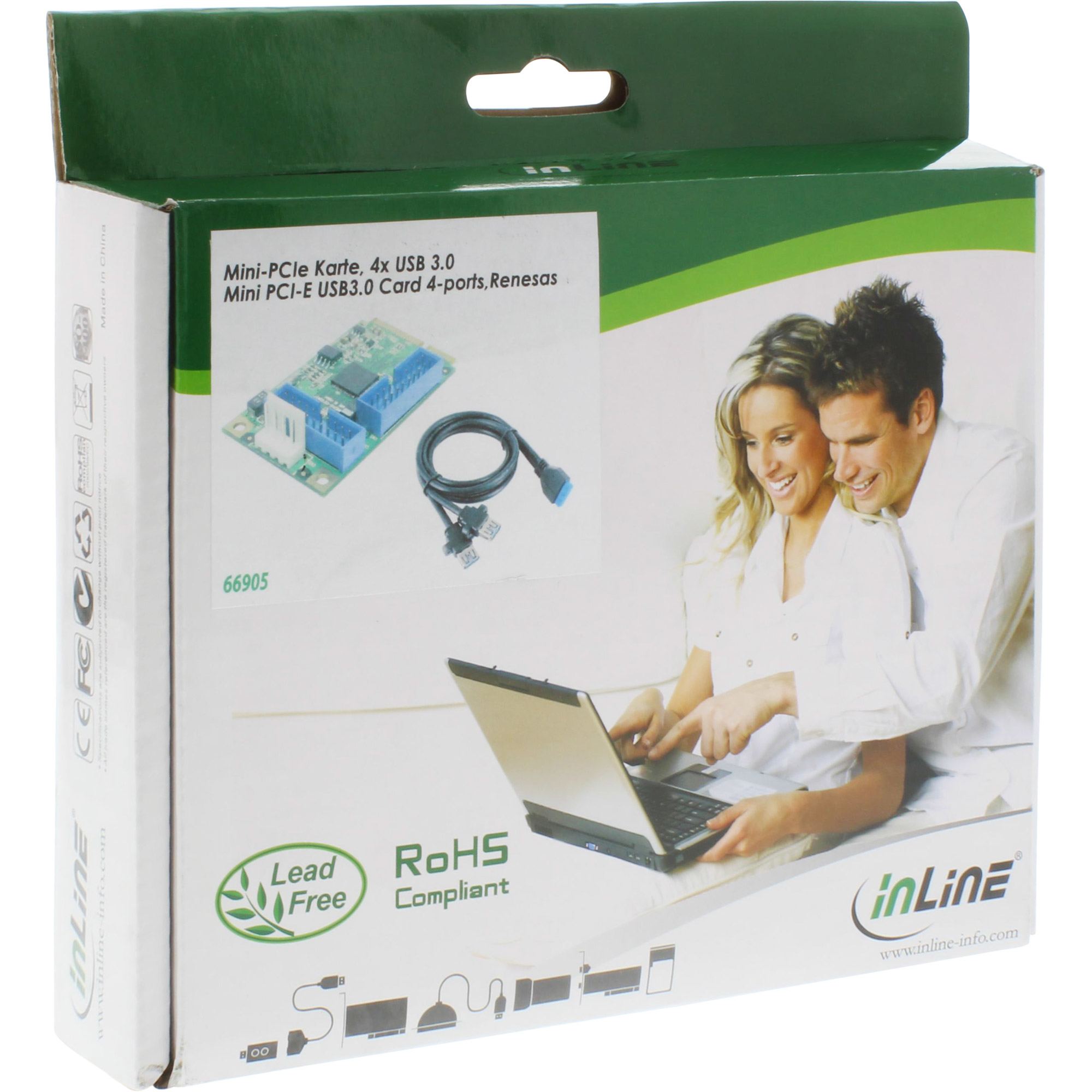 InLine Mini PCIe Card 4x USB 3.0 Interface Card – image 4
