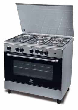 Indesit I95T1F(K)/I cooker Freestanding cooker Gas Stainless steel