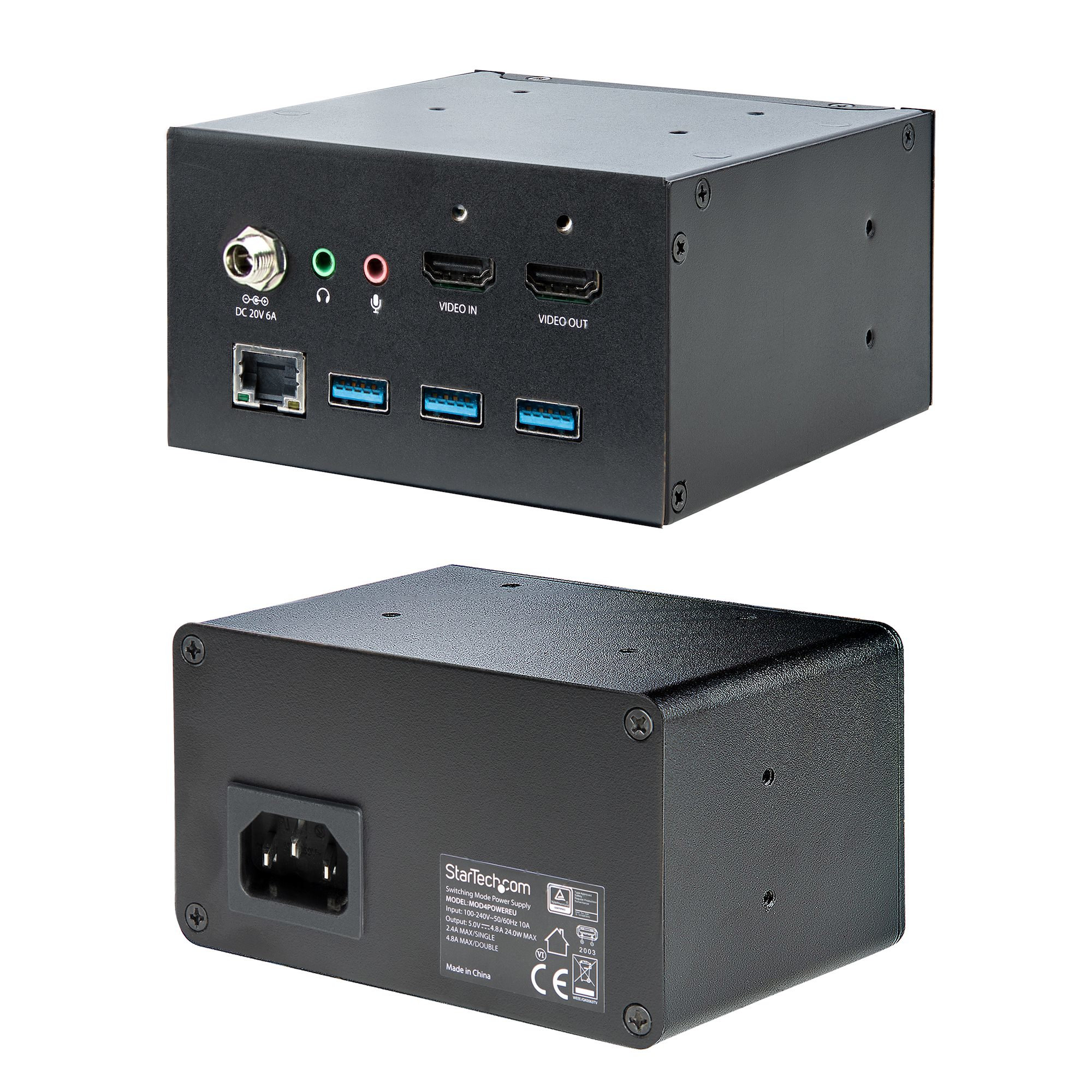 StarTech.com Conference Room Docking Station with Power/Charging; Table Connectivity Box, Universal USB-C Laptop Dock – image 5