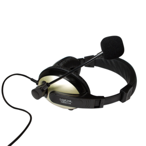 LogiLink HS0011A headphones/headset Wired Head-band Calls/Music Black – image 3