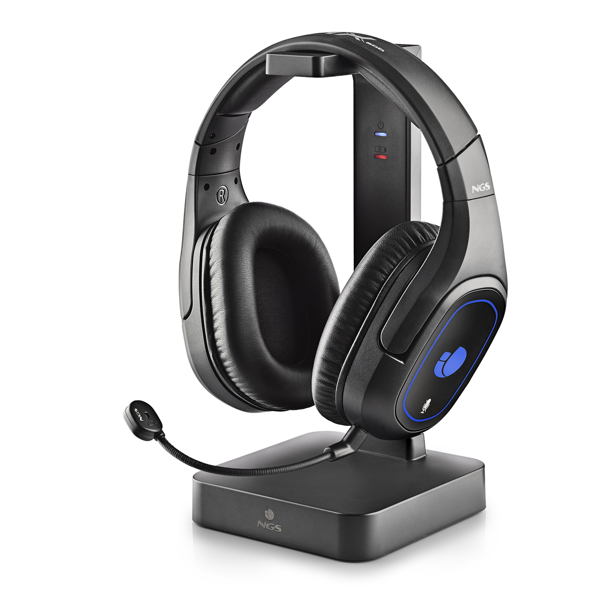 NGS GHX-600 Headset Wired & Wireless Head-band Gaming Micro-USB Black – image 1