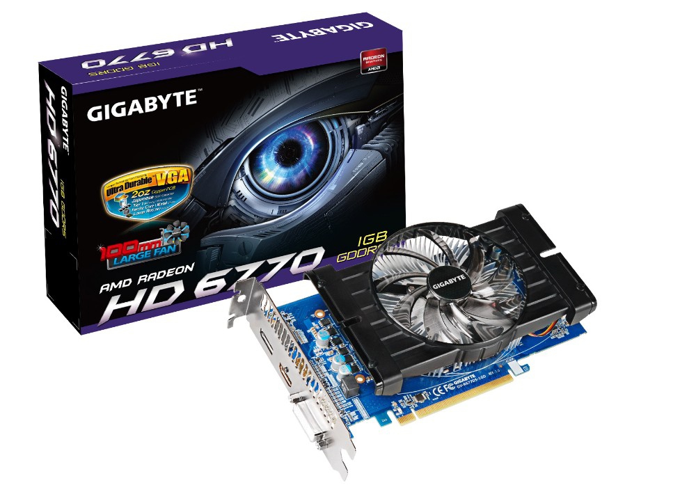 GIGABYTE GV-R677D5-1GD graphics card AMD Radeon HD6770 – image 1