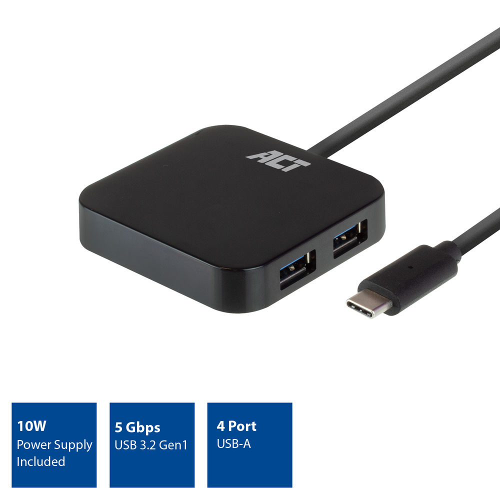 ACT USB-C hub 3.0 4 port, USB-A – image 2