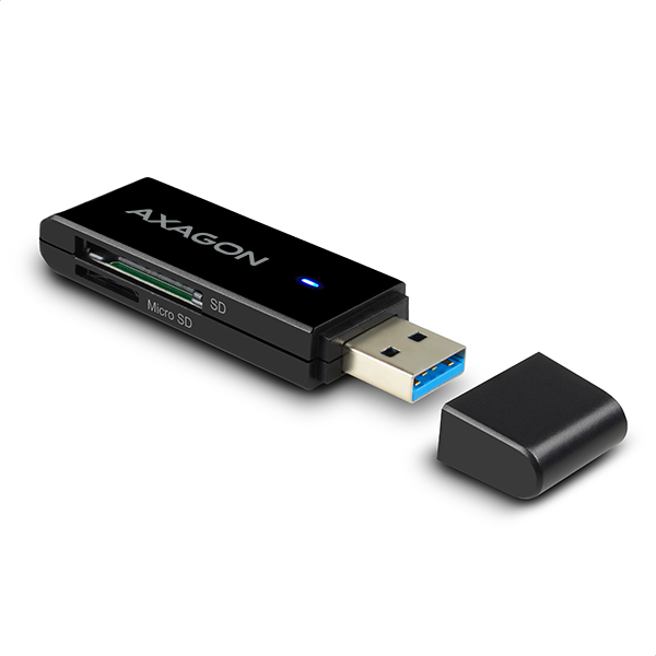 Axagon CRE-S2 card reader USB 3.2 Gen 1 (3.1 Gen 1) Black