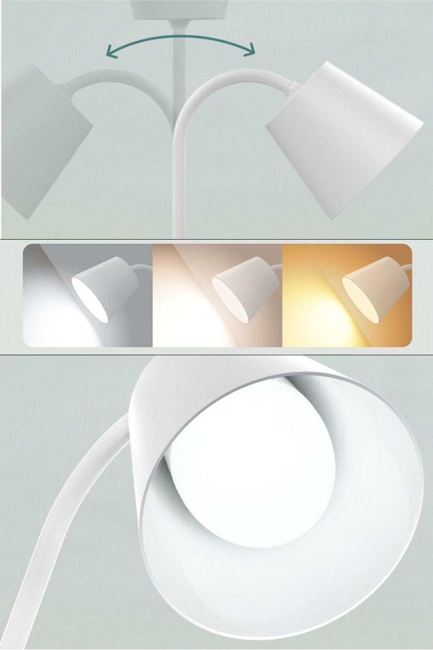 Techly Vintage LED Table Lamp White Class A I-LAMP-DSK4 – image 9