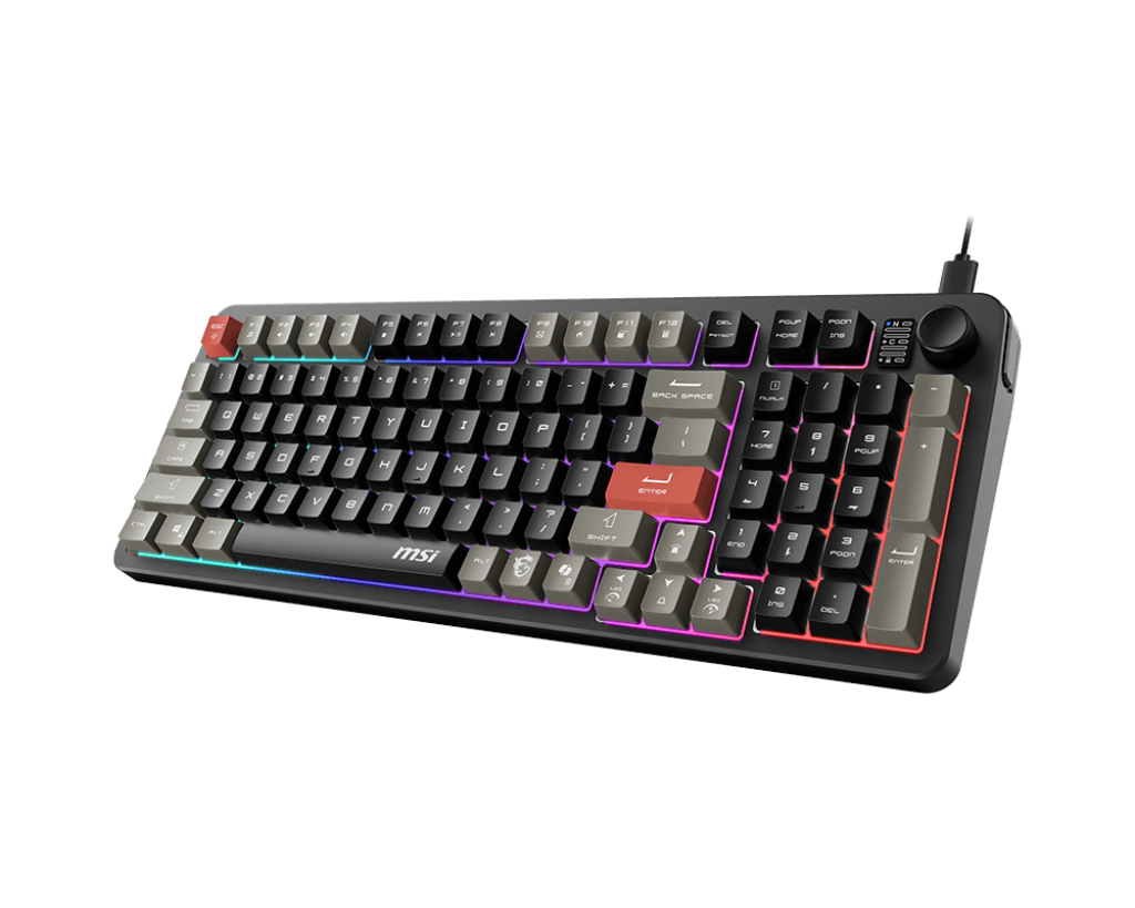 Teclado MSI FORGE GK110 US Negro
