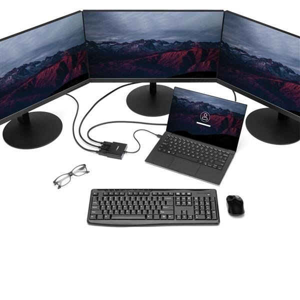StarTech.com 3-Port USB-C Multi-Monitor Adapter, USB Type-C to 3x DisplayPort 1.2 MST Hub, Triple 1080p – image 5