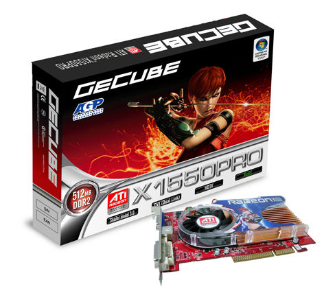 ASUS RADEON X1550, AGP 8x, 512MB DDR 2, AVIVO Edition