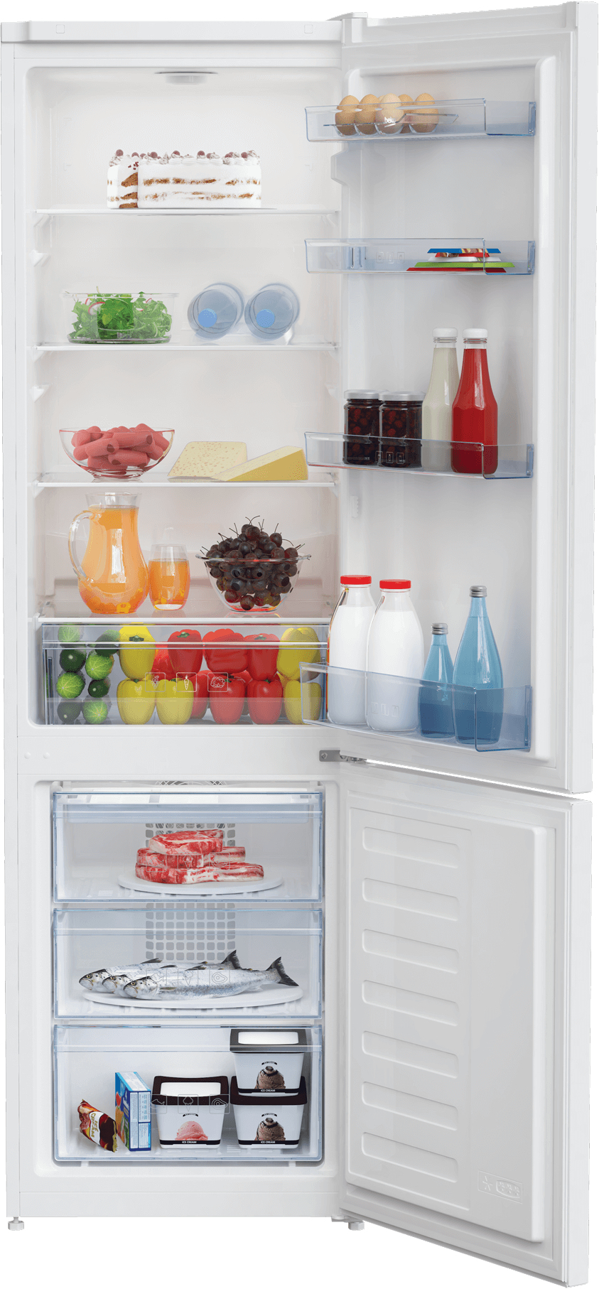 Beko RCHA300K20W fridge-freezer Freestanding – image 3