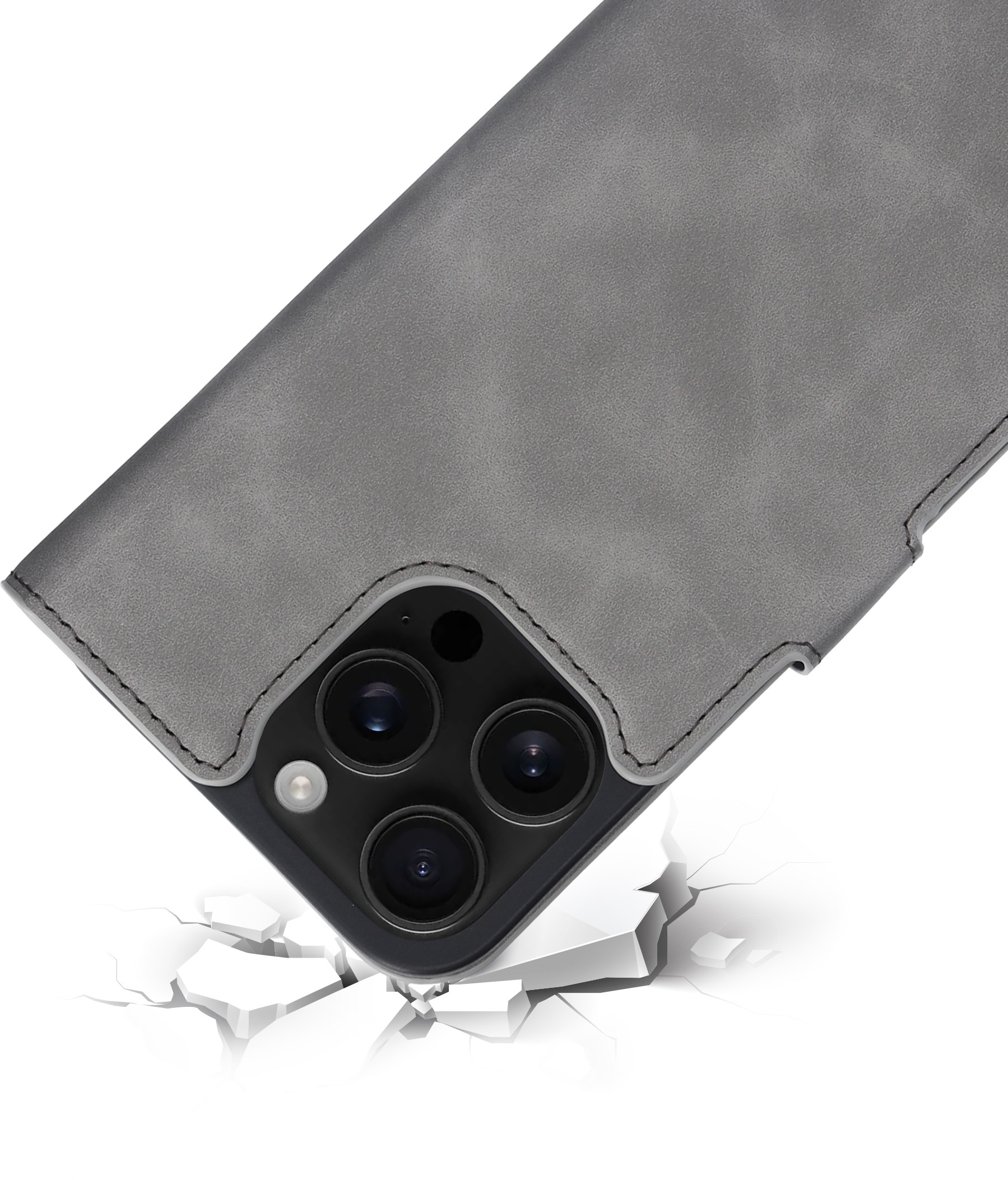 Mobiparts Classic Wallet Case Apple iPhone 16 Pro Max Granite Grey (MagSafe Compatible) – image 2
