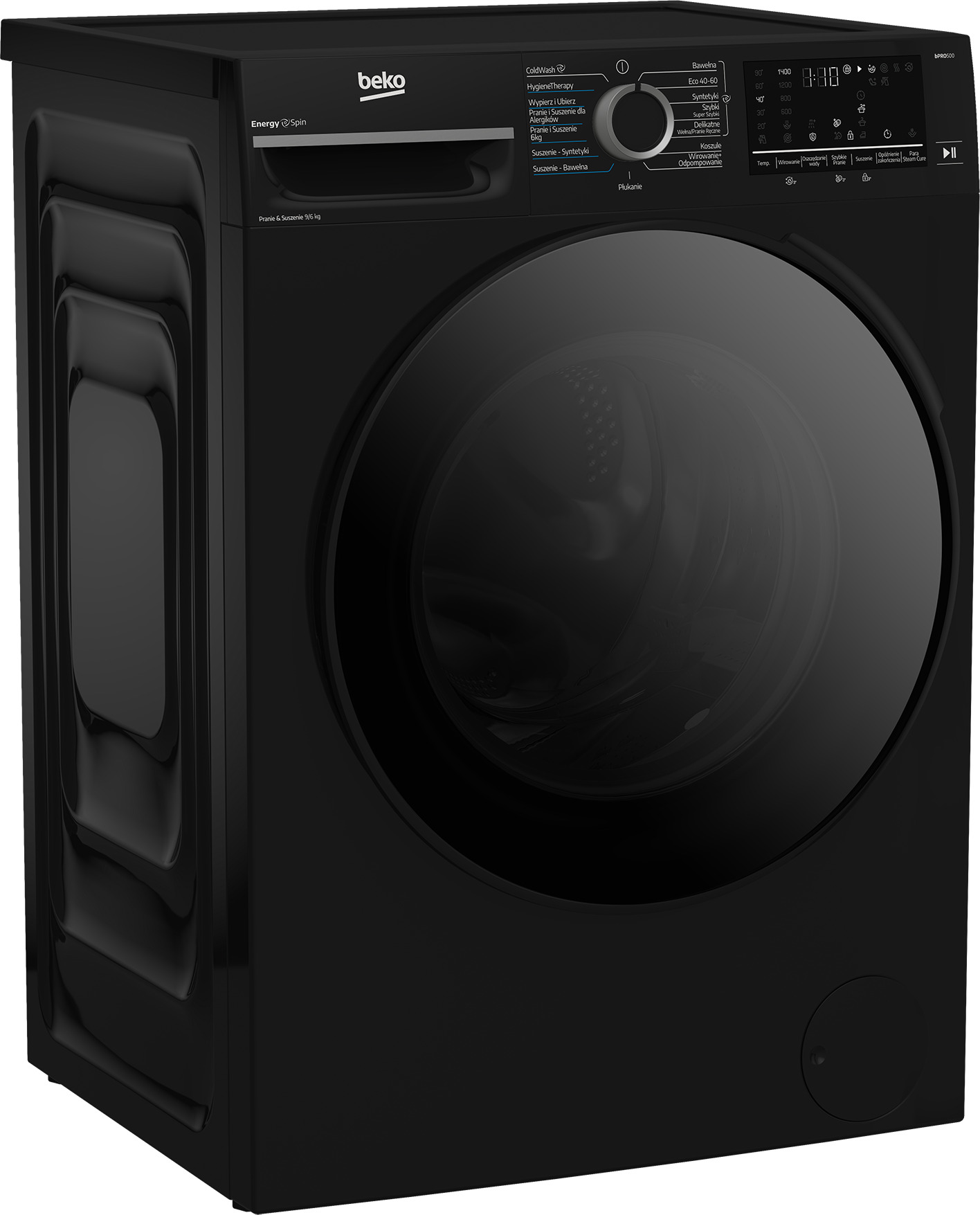 Beko BM3DFT4931PBSDC washer dryer Freestanding Front-load Black – image 2