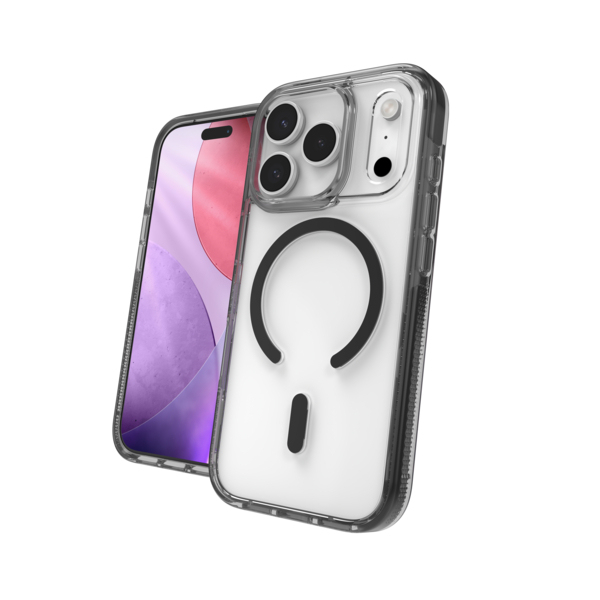 ZAGG Santa Cruz Snap C Design coque de protection pour téléphones portables 17,5 cm (6.9") Housse Transparent, Noir
